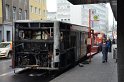 Stadtbus fing Feuer Koeln Muelheim Frankfurterstr Wiener Platz P226